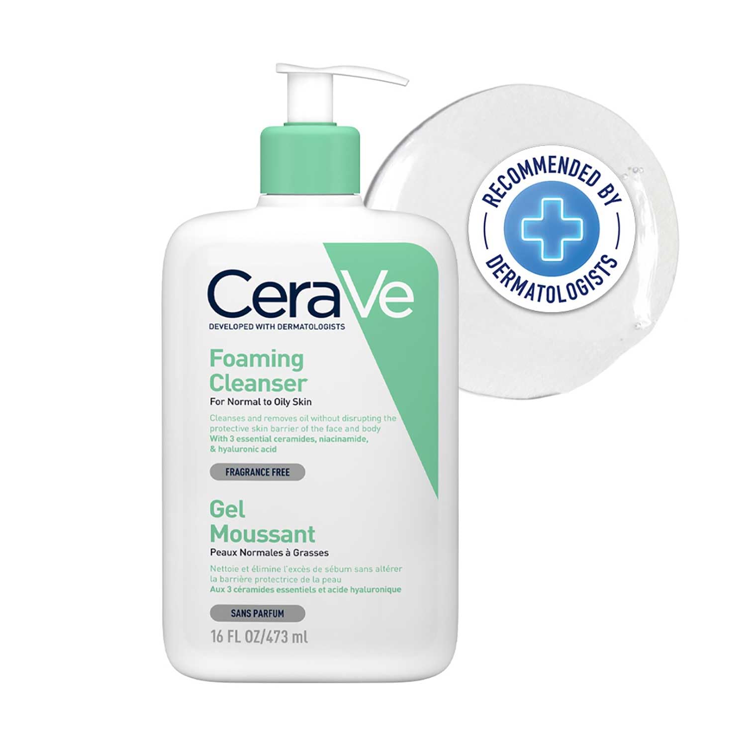 CeraVe Foaming Facial Cleanser – Normal to Oily Skin (236 ml)